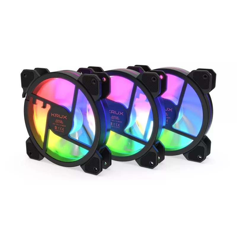 KRUX Lunar 120 ARGB confezione da 3 ventole case