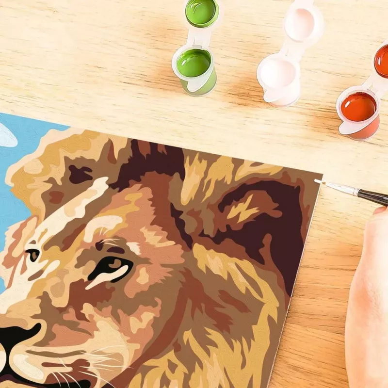 CreArt - Leone con cucciolo, colorare