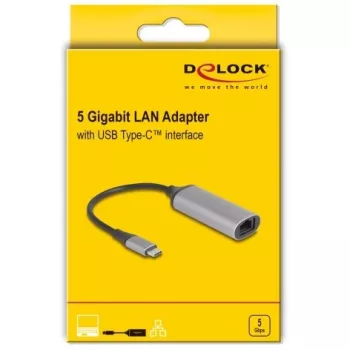 Adattatore per cavo DeLOCK 81570 USB Type-C RJ-45 0,15 m antracite