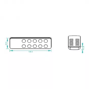 Controller LED EOS 05 trasmettitore palmare mono 3
