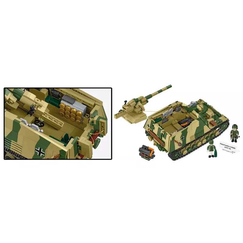 Set da costruzione Cobi Panzerhaubitze Hummel 1118 pezzi kit di montaggio