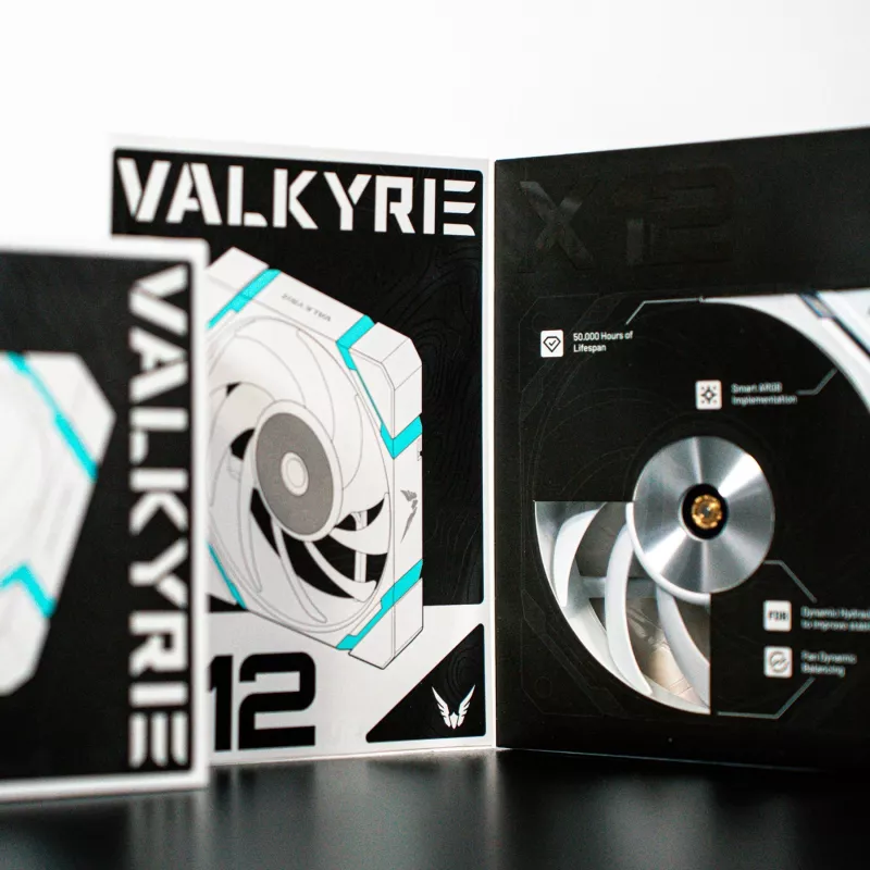 VALKYRIE X12R ARGB Ventola per case 120mm Reverse-Blade Bianco