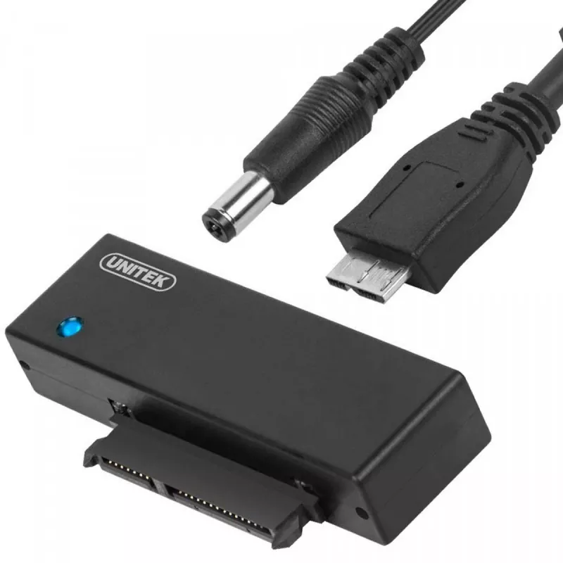 Scheda di interfaccia Unitek Y-1039, cavo USB in dotazione, 5 Gbit/s, nero, Plug-and-Play