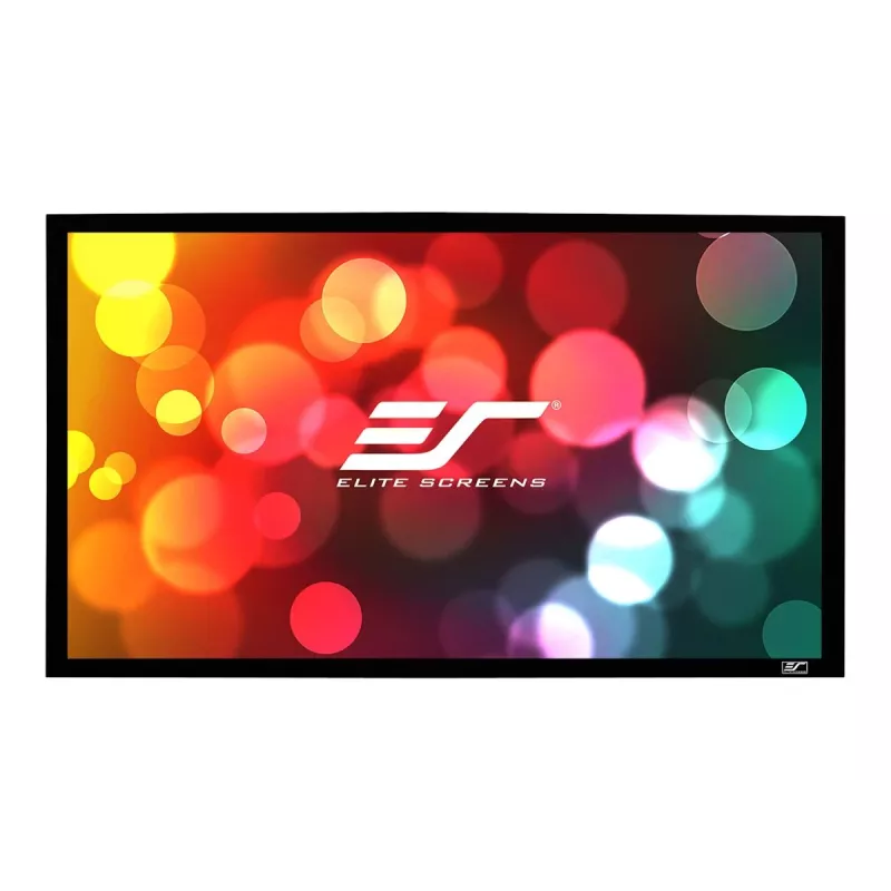 Elite Screens | Serie SableFrame | ER100WH1 | Diagonale 100 pollici | 16:9 | Larghezza schermo (B) 221 cm | nero