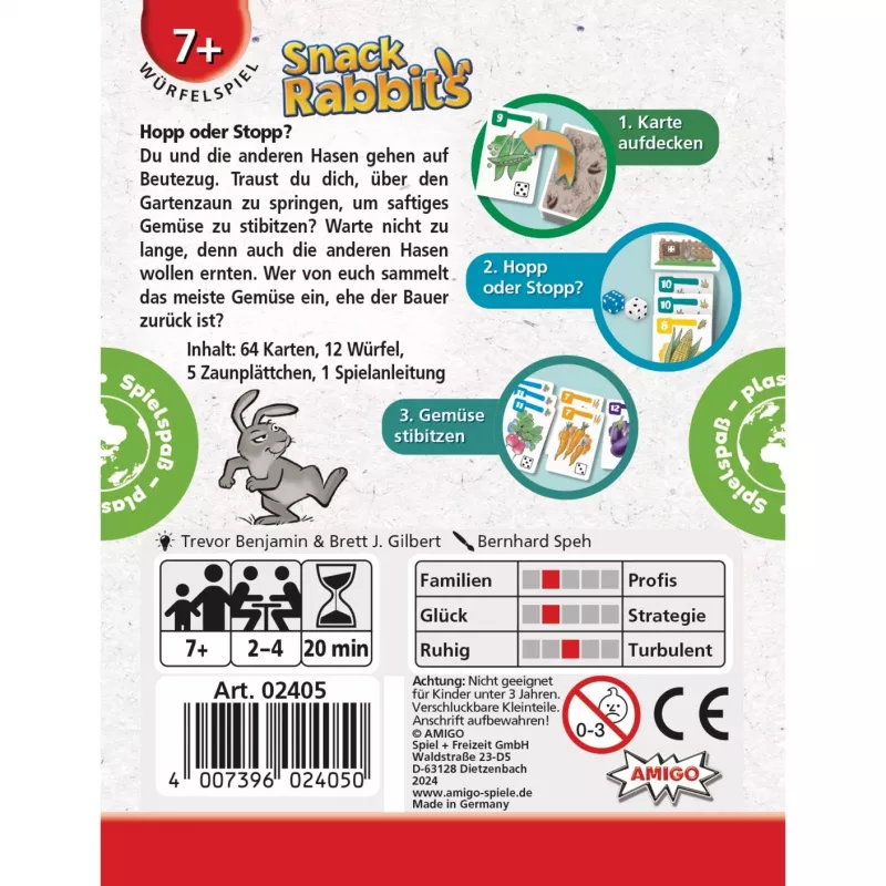 Snack Rabbits, gioco di dadi