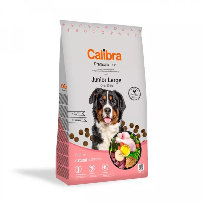 CALIBRA Premium Line Junior Large pollo - cibo secco per cani - 12kg