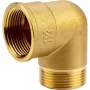 Raccordo angolare in ottone FF + FM 42 mm (G 1 1/4), connessione