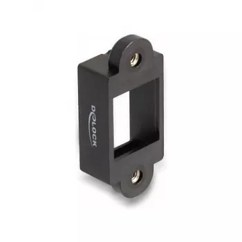 DeLOCK Supporto Keystone cornice snap-in nero 18mm x 40mm x 10mm