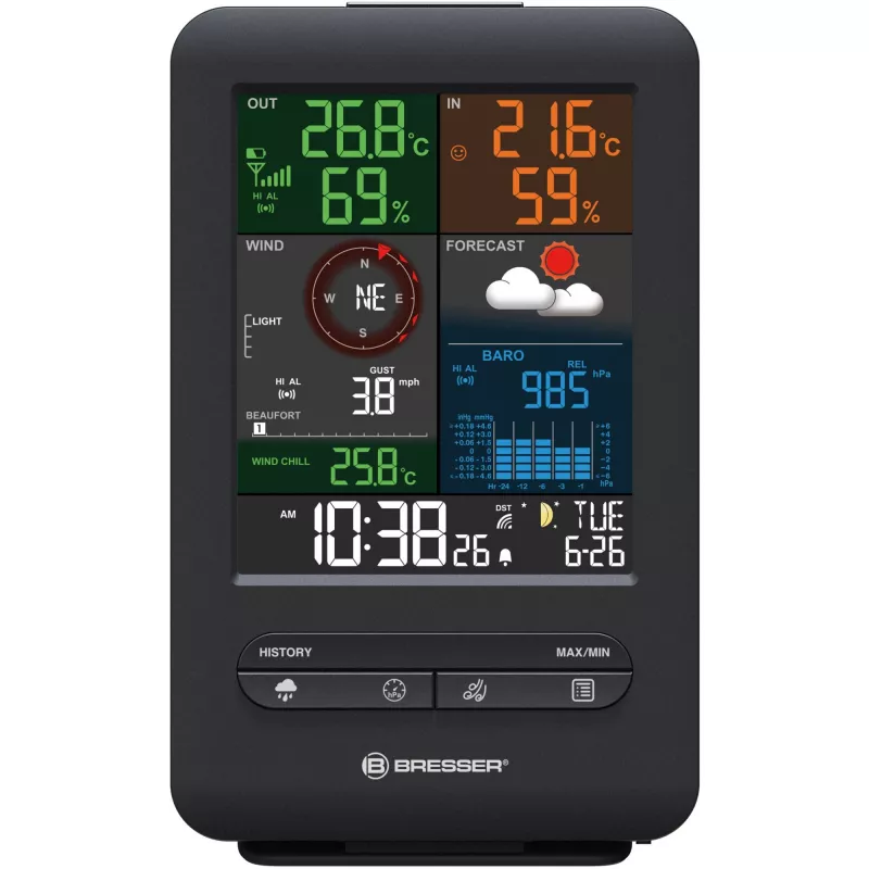 Stazione meteo digitale Bresser Optics 7002525 termometro interno/esterno