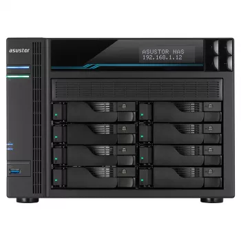 Asustor AS6508T NAS tower Intel Atom® C3538 8 GB DDR4 0 TB ADM nero