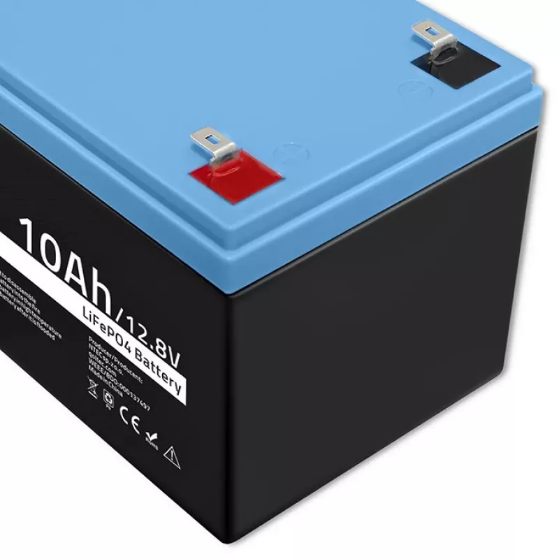 Batteria ricaricabile LiFePO4 QOLTEC 10Ah 12,8V 128Wh con BMS integrato