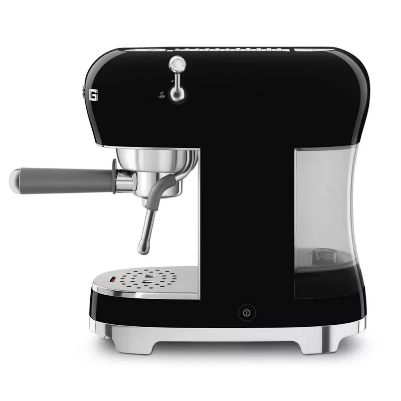 SMEG 50's Style ECF02BLEU macchina per espresso, 15 bar, nera