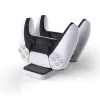 Stazione di ricarica SUBSONIC SA5608 per controller PlayStation 5 con due postazioni di ricarica rapida e indicatori LED