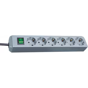 Ciabatta Brennenstuhl Eco-Line 6 prese (argento) (1159540015)