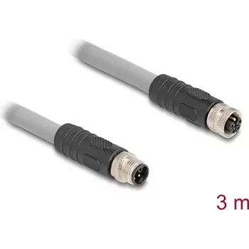 DeLOCK Cavo sensore/attuatore 80540 3 m RST M12 grigio