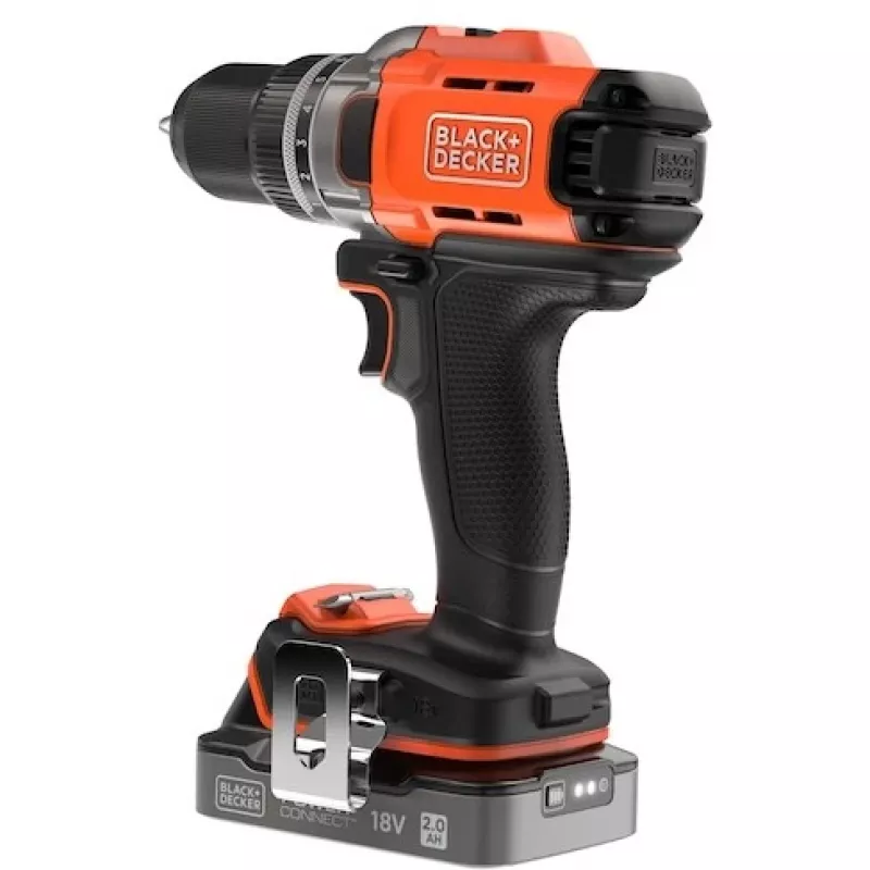 Black & Decker BCD382D1XK trapano avvitatore a batteria, 18 V, batteria da 2 Ah