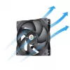 Thermaltake SWAFAN GT12 120mm Ventola per case - Nero