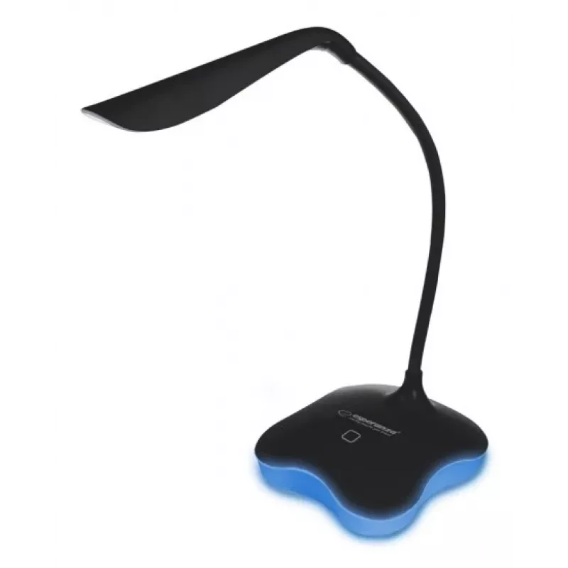 Esperanza ELD105K Mimosa lampada da scrivania LED, 3 W, nera