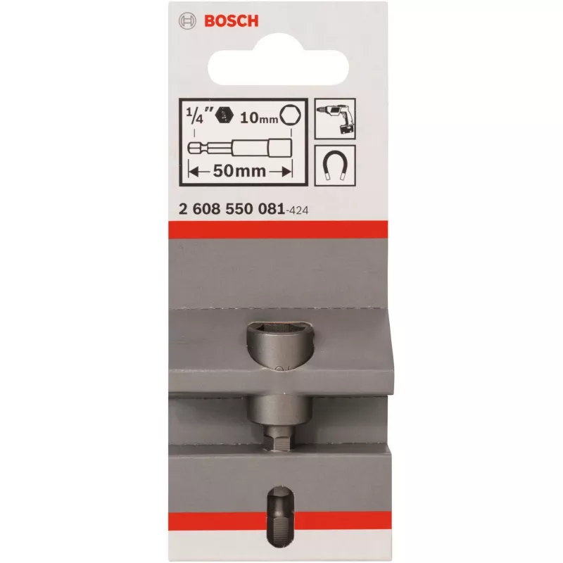 Inserti chiave a bussola Bosch Extra Hard 1 pz attacco esagonale M6 50 mm