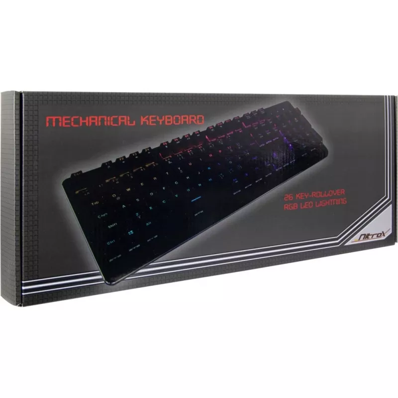 Tastiera Inter-Tech NK-2000ME USB QWERTZ nera (88884100)