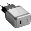 Caricabatterie per dispositivi mobili Satechi ST-UC30WCM-EU — alimentatore AC universale per interni con 1× USB-C, nero/argento