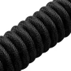 Sharkoon SGK50 Aviator cavo a spirale per SKILLER SGK50, da USB-A a USB-C, 1,85 m, titanio/nero