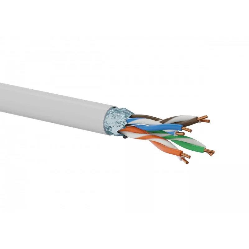 KIF5PVC305 cavo di rete F/UTP Cat5e, 305 m, grigio