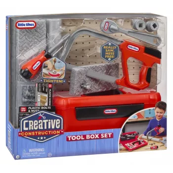 Little Tikes Creative Construction set cassetta degli attrezzi giocattolo
