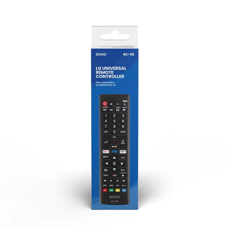 Telecomando IR wireless nero Savio RC-05