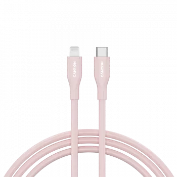 CANYON Cavo CLNM60 C-L 60W MFI 1m silicone rosa
