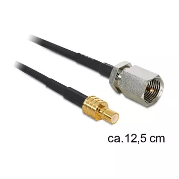 Cavo coassiale DeLOCK 88473 0,125m FME SMB oro nero