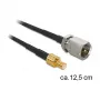 Cavo coassiale DeLOCK 88473 0,125m FME SMB oro nero