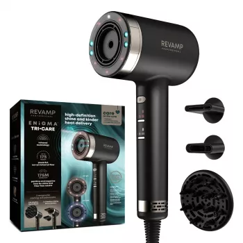 Asciugacapelli Revamp DR-7250-EU, tecnologia a infrarossi ionica, modello EU