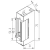 Serratura elettromagnetica QOLTEC 52459 12V simmetrica con memoria e bloccaggio