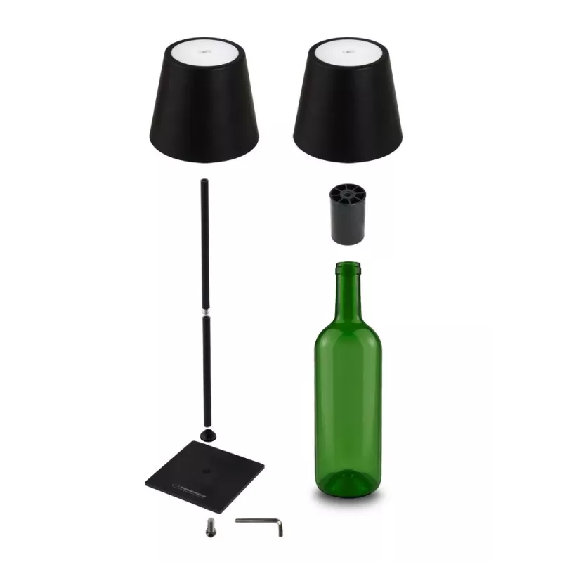 Esperanza ELD119K Miram lampada da scrivania LED, nera