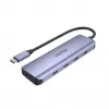 UNITEK uHUB Q4 hub USB Type-C 5000 Mbit/s grigio