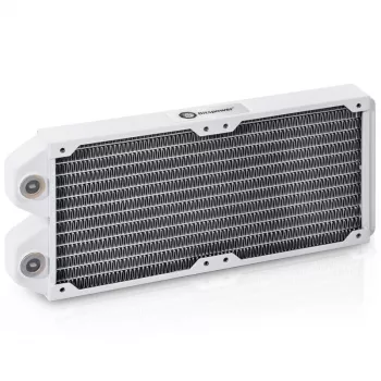 Radiatore BitsPower Tarasque II 240S — rame, 240 mm, 120×273,5×24,5 mm, bianco