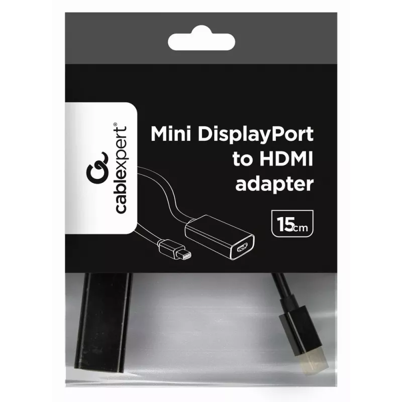 Gembird A-MDPM-HDMIF-02 Cavo adattatore Mini DisplayPort HDMI Type-A (standard) nero