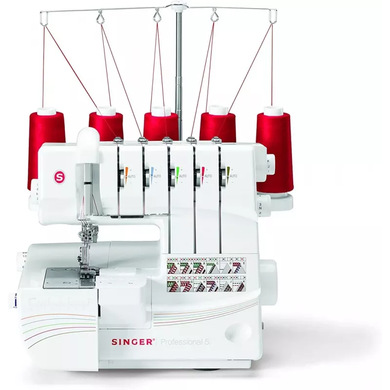 Macchina da cucire overlock Singer 14T968, corrente elettrica, bianco