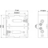 Goobay 11452 BH portabatterie per 2 x pile D, nero