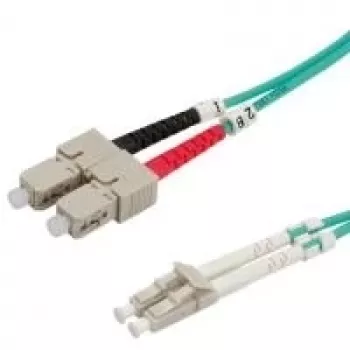 VALUE Cavo in fibra ottica 50/125µm OM3, LC/SC, turchese 10m (21.99.8718)