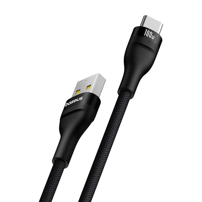 Baseus Flash 2 cavo di ricarica rapida USB A a USB C 2 m 100 W nero