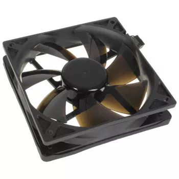Ventola per case NoiseBlocker BlackSilentPro PLPS 120 mm, 1500 U/min, 100 m³/h, 4,5 V, nero