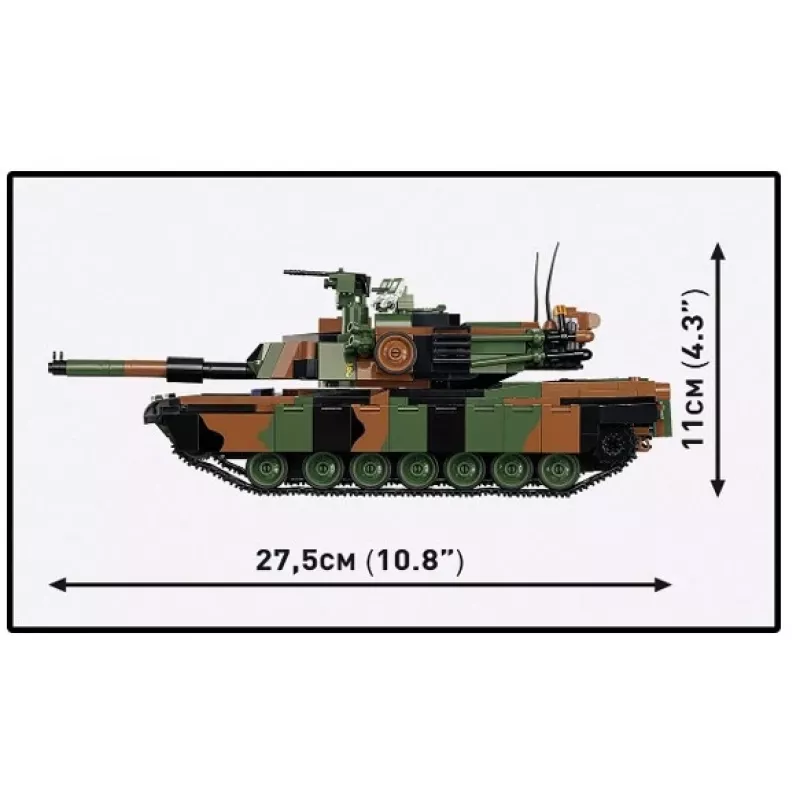 Set da costruzione Cobi M1A2 SEPV3 Abrams modello con 1.065 mattoncini