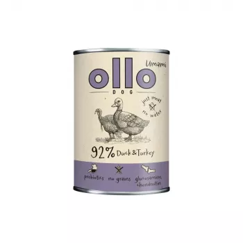 OLLO Umami anatra e tacchino - Cibo umido per cani - 850g