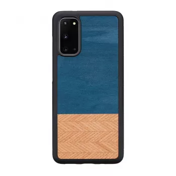 Custodia per cellulare man and wood Galaxy S20 denim nero