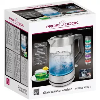 Bollitore elettrico in vetro Proficook PC-WKS 1190 G
