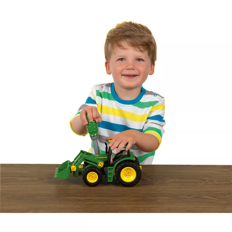 Set veicolo Theo Klein 3903 trattore giocattolo pista gioco 3 anni nero verde giallo