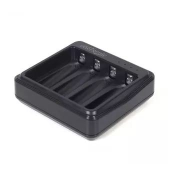 Caricabatterie Gembird BC-USB-03 compatibile USB AA AAA nero