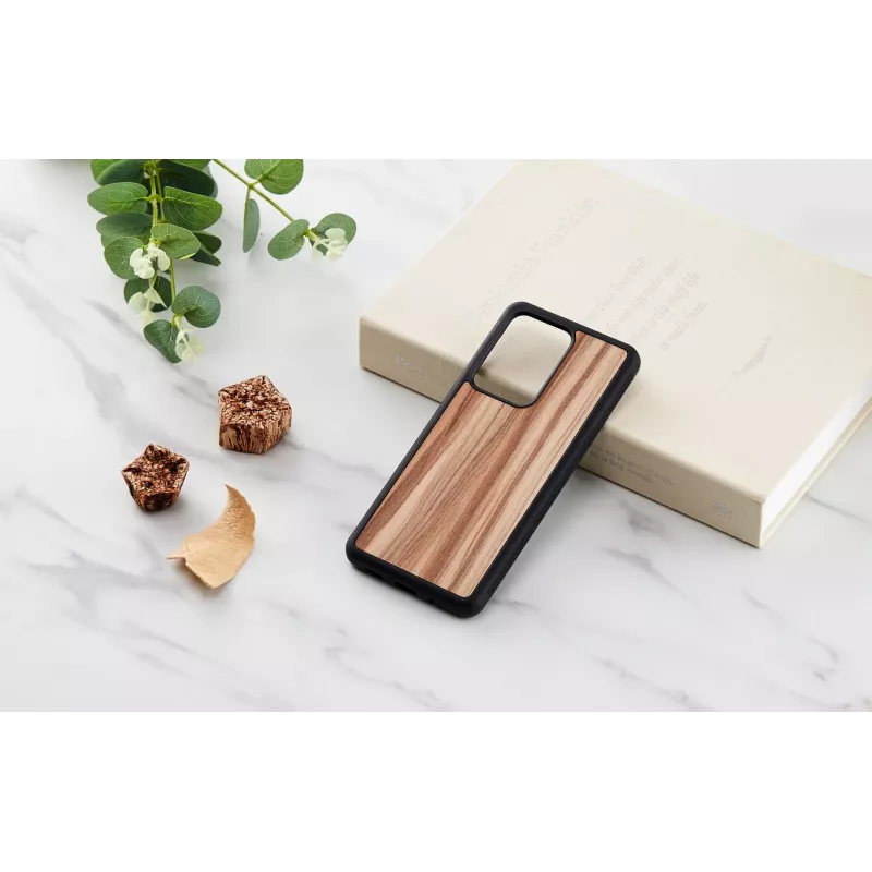Custodia per cellulare Man and Wood per Samsung Galaxy S20 Ultra — cappuccino nero